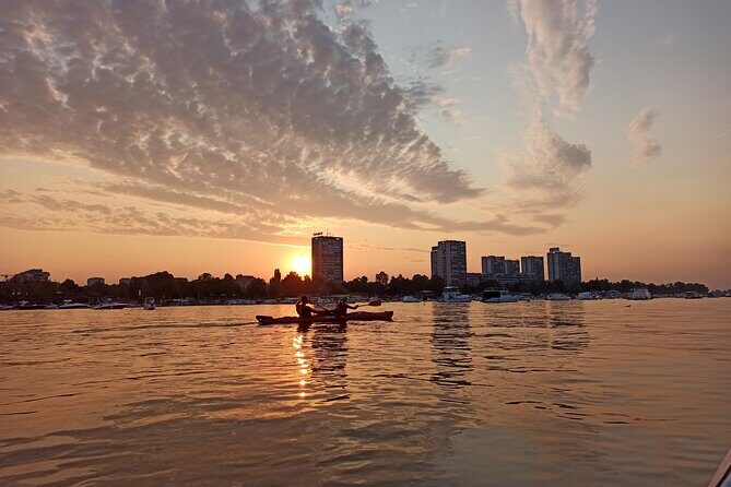 Belgrade sunset kayak tour - Sunset on the Water: The Point of the Whole Trip