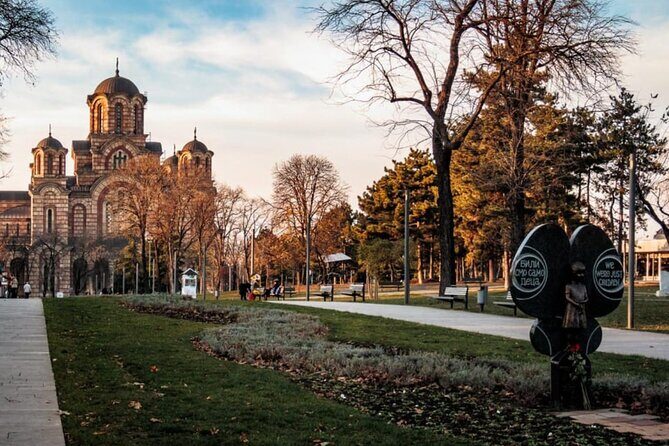 NATO Bombing of Belgrade Historical Tour - Entering Crkva Svetog Marka: a church stop that sets the tone
