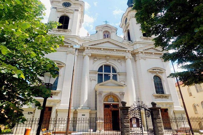 Northern Serbia: Sremski Karlovci, Petrovaradin Fort & Novi Sad - Novi Sad city center: theatre and the Church of the Name of Mary
