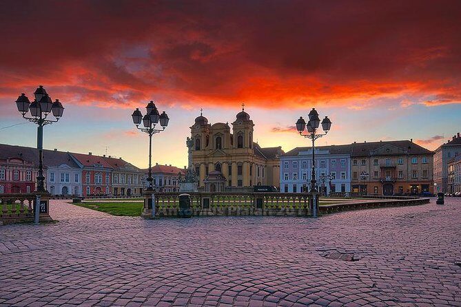 Private Day Trip to Timisoara from Belgrade - Union Square (Unirii Square): Two Churches, One Name, and a Little Irony