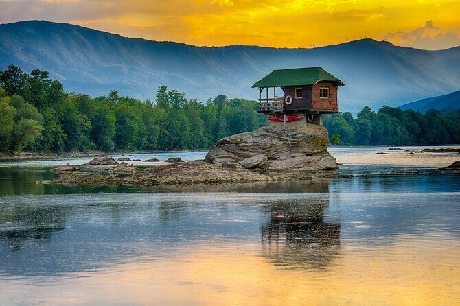 Šargan Eight Railway, Wooden Town & House on Drina river day trip from Belgrade - The House on the Drina and Kapija Podrinja: two quick stops, big photo payoff